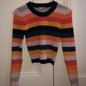 Striped ASOS Cropped Sweater Size 6